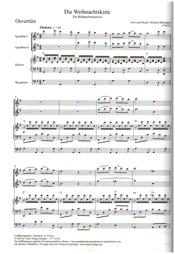 Michael Herrmann - Die Weihnachtskiste. Ein Musical zur Weihnachtszeit
