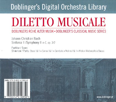  Johann Christian Bach - Sinfonie C-Dur op.3,2
