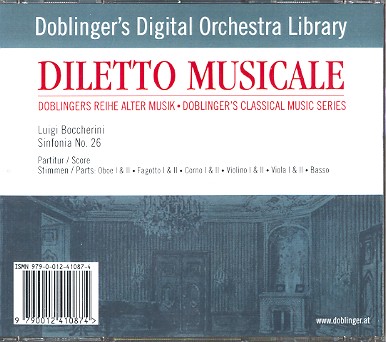 Luigi Boccherini - Sinfonie a-Moll Nr.26 op.41 G519