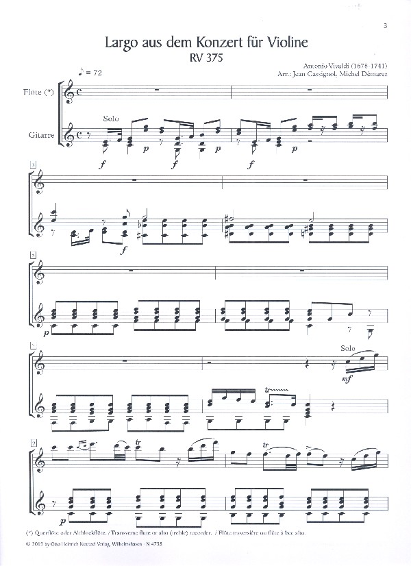 3 Duette nach Vivaldi und Haydn