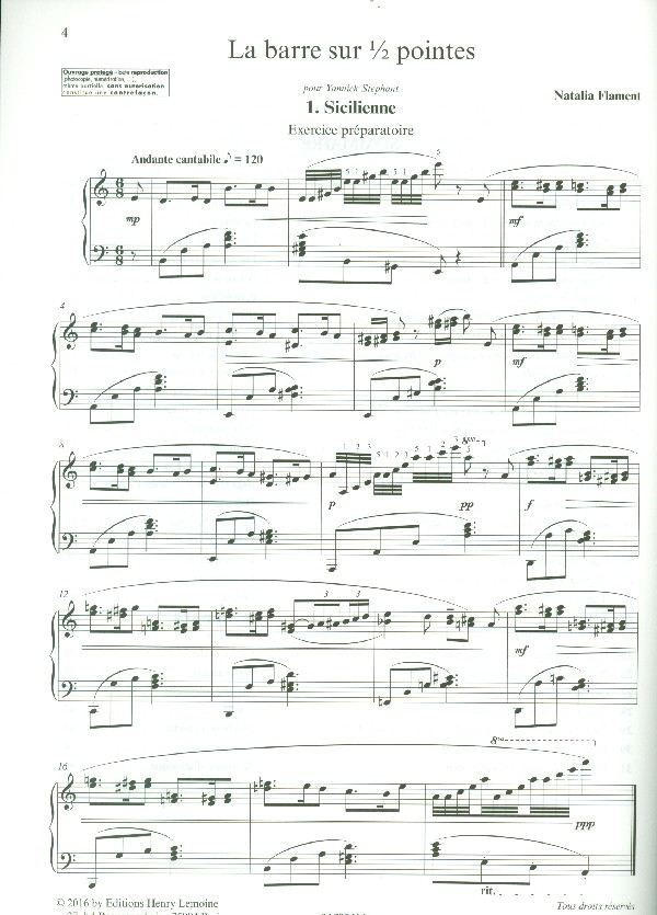  Natalia Flament - Les exercices à la barre sur 1/2 points