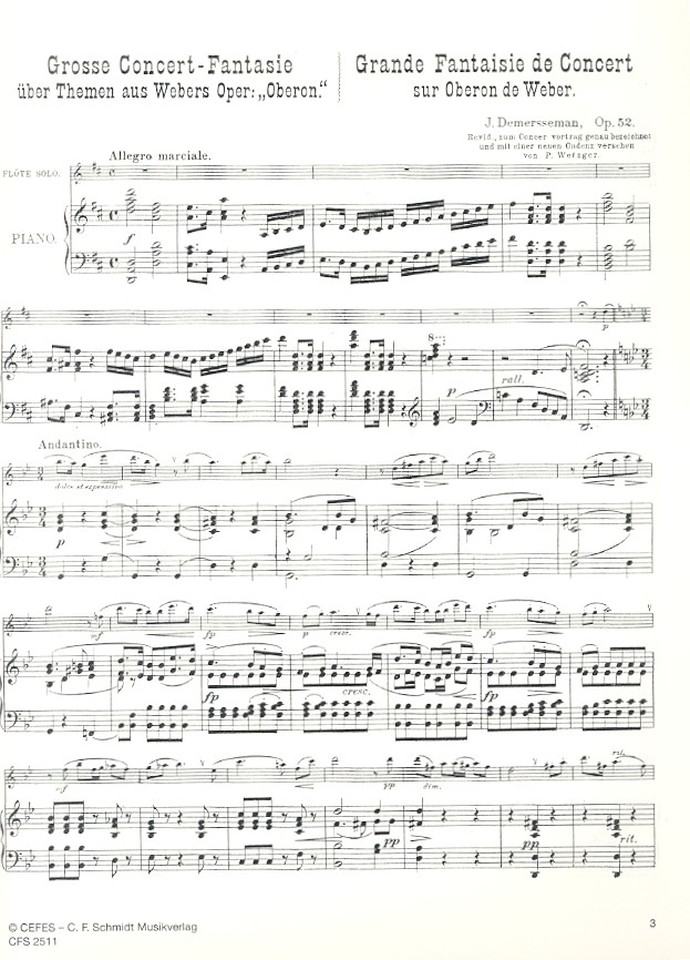 Jules Demersseman - Große Konzertfantasie op.52 über Themen aus der Oper Oberon