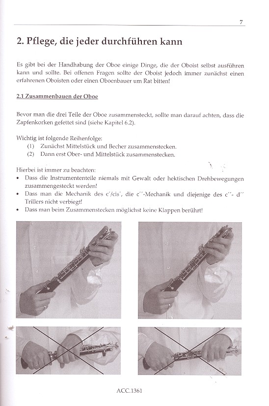 Marc Schaeferdiek - Der Oboen-Doktor Reparatur- und Pflegehilfe