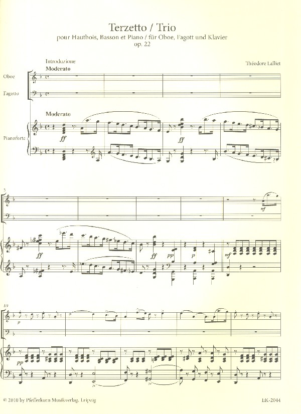 C. Theodore Lalliet - Terzett op.22