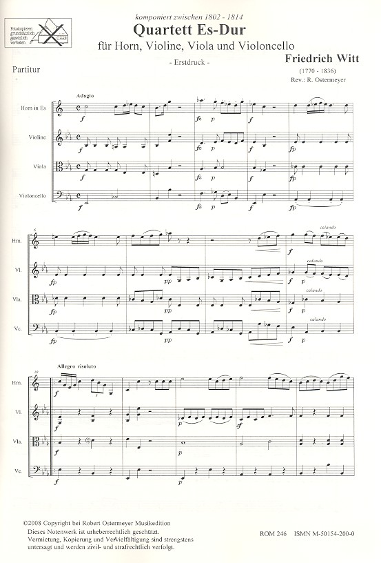 Friedrich Witt - Quartett