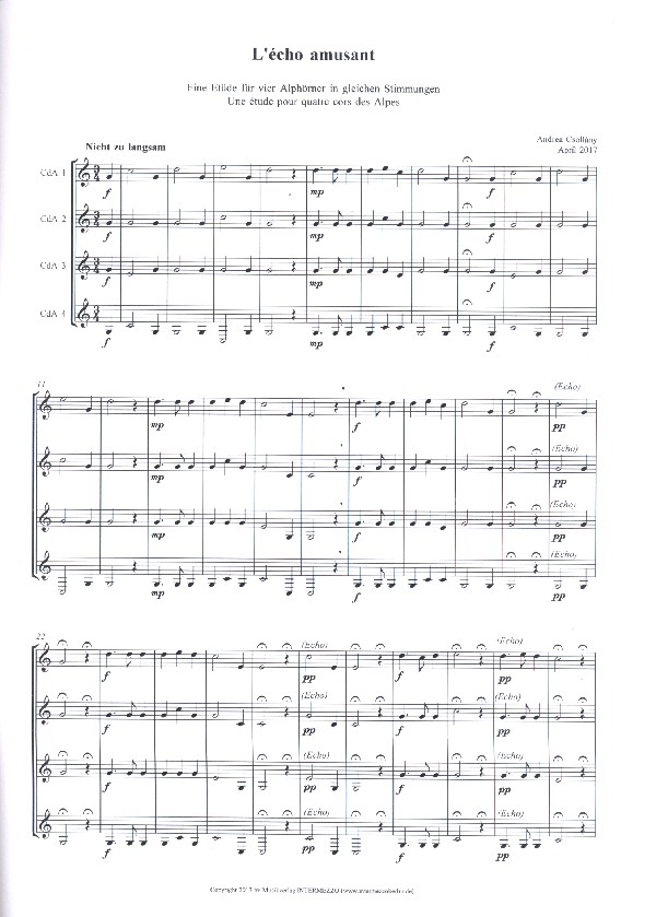 Andrea Csollány - L'Écho amusant