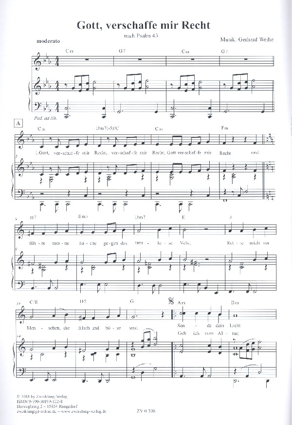 Gerhard Weihe - Gott verschaffe mir Recht