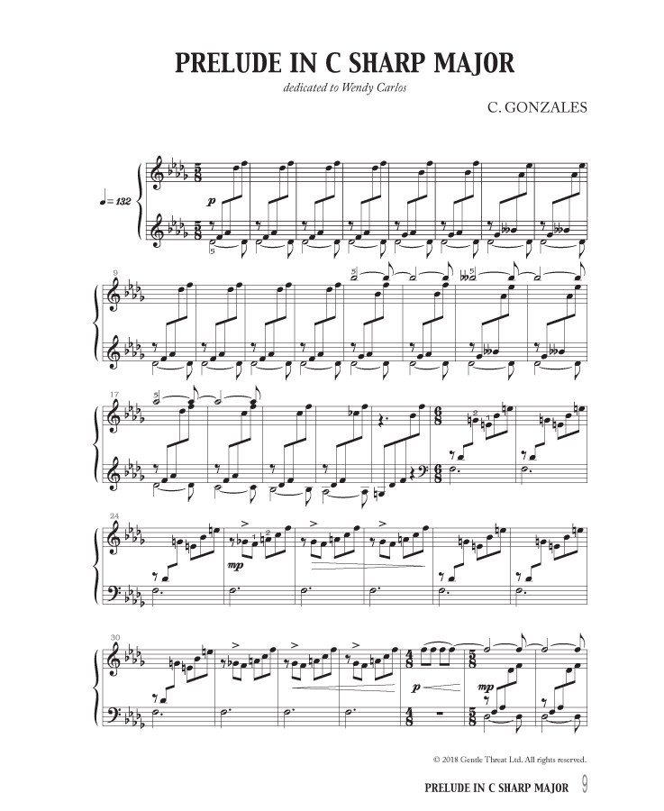  Chilly (Jason Charles Beck) Gonzales - Notebook - Solo Piano vol.3