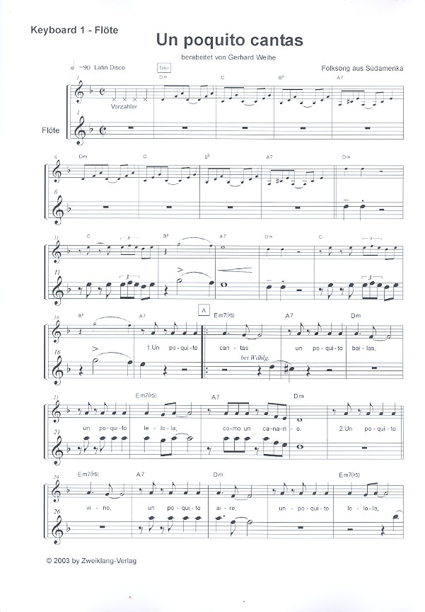 Un poquito cantas (+Midifiles):