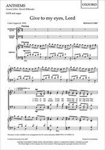 Corp, Ronald&nbsp;&nbsp;Give to my eyes, Lord&nbsp;&nbsp;
