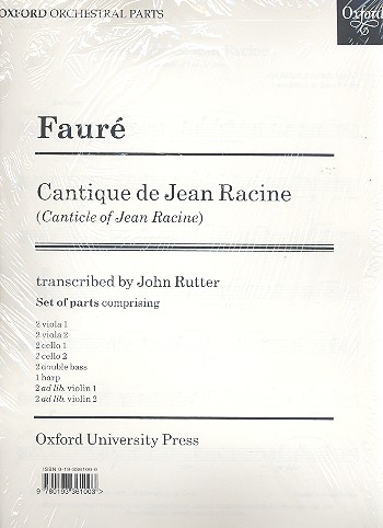 Cantique de Jean Racine&nbsp;&nbsp;for strings&nbsp;&nbsp;set of parts