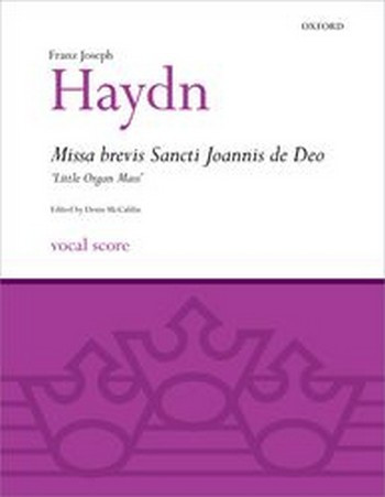 Missa brevis Sancti Joannis de Deo &nbsp;&nbsp;for mixed choir and orchestra&nbsp;&nbsp;vocal score