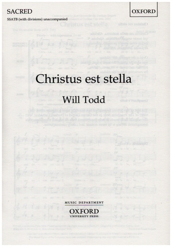 Christus est stella&nbsp;&nbsp;for mixed chorus a cappella&nbsp;&nbsp;score