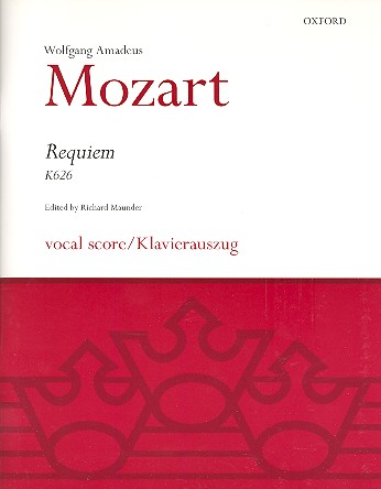 Requiem KV626&nbsp;&nbsp;for soloists, mixed chorus and orchestra&nbsp;&nbsp;vocal score