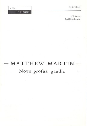 Novo profusi gaudio for mixed chorus&nbsp;&nbsp;and organ&nbsp;&nbsp;score