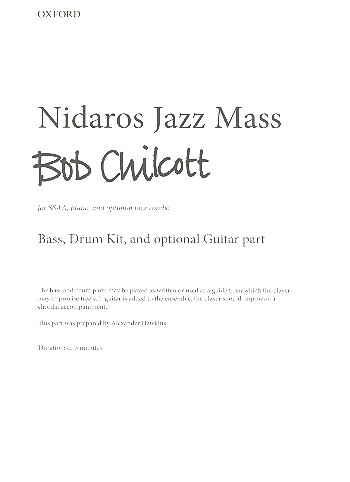 Nidaros Jazz Mass for female chorus&nbsp;&nbsp;and piano (bass and drum kit ad lib)&nbsp;&nbsp;bass, drum kit and opt. guitar part