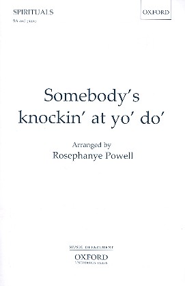 Somebody's knockin' at yo' Do'&nbsp;&nbsp;for female chorus and piano&nbsp;&nbsp;score