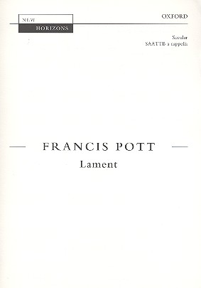 Lament for mixed chorus a cappella&nbsp;&nbsp;score&nbsp;&nbsp;