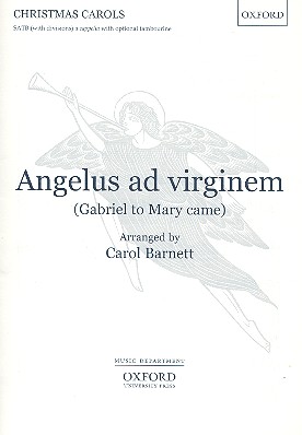 Angelus ad virginem for mixed chorus  a cappella (tambourine ad lib)  score