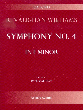 Symphony in f Minor no.4&nbsp;&nbsp;for orchestra&nbsp;&nbsp;study score