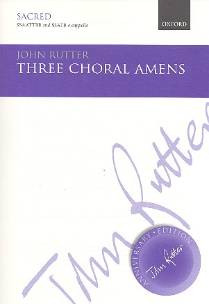 3 Choral Amens  for mixed chorus (SSAATTBB and SSATB) a cappella  score