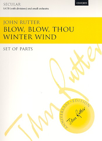 Blow Blow Thou Winter Wind  for mixed chorus and small orchestra  instrumental parts
