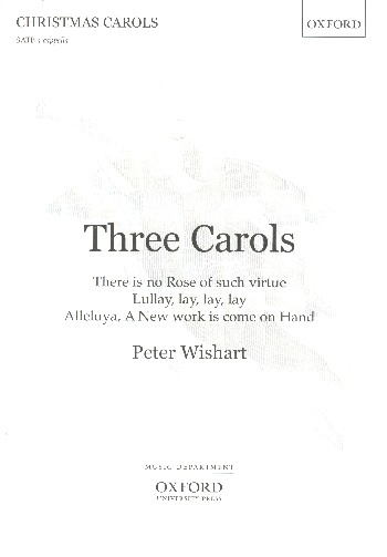 3 Carols  for mixed chorus a cappella  score