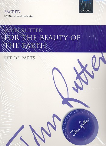 For the Beauty of the Earth  for mixed chorus and chamber orchestra  parts (strings 4-4-3-2-1)