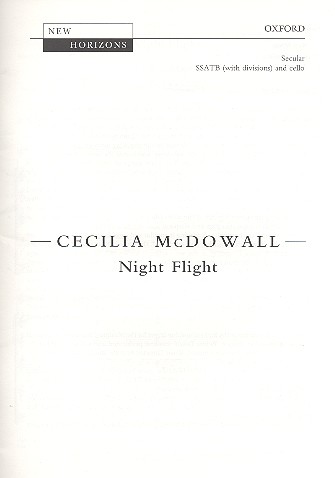 Night Flight&nbsp;&nbsp;for mixed chorus and cello&nbsp;&nbsp;score