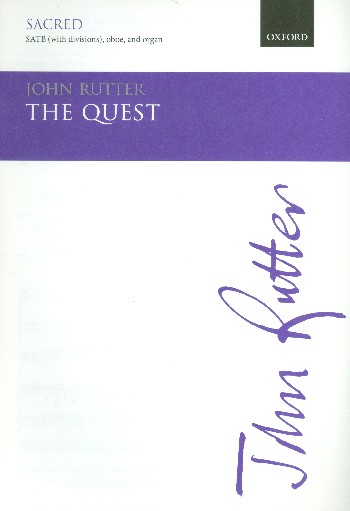 The Quest  for mixed chorus, oboe and organ (harp and strings ad lib)  score