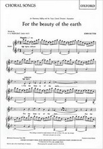 For the Beauty of the Earth  for female chorus and piano  score (en)