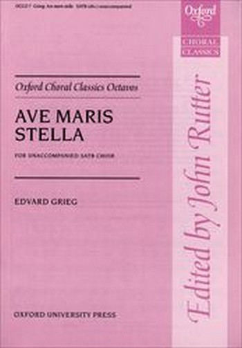 AVE MARIS STELLA FUER GEM CHOR  (SSAATTBB) A CAPPELLA  (MIT CHORSTIMMEN ALS KLAVIERSATZ)