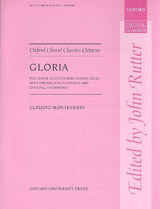 Gloria&nbsp;&nbsp;for 7 voices (mixed chorus), strings and Bc (trombones ad lib)&nbsp;&nbsp;score