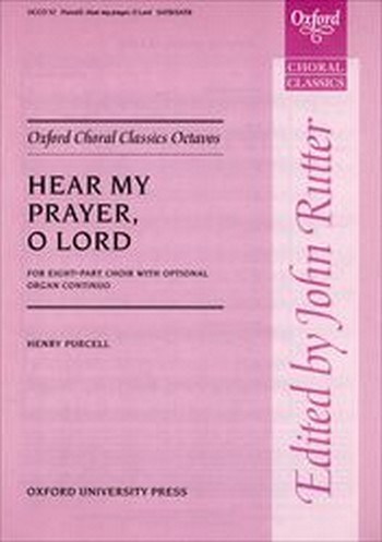 Hear my Prayer o Lord&nbsp;&nbsp;for mixed chorus a cappella (organ ad lib)&nbsp;&nbsp;score