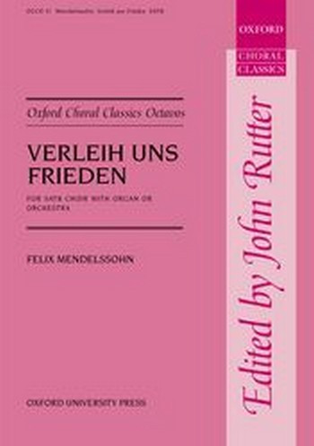 Mendelssohn, Felix&nbsp;&nbsp;Verleih uns Frieden&nbsp;&nbsp;