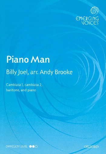 Piano Man&nbsp;&nbsp;for young male chorus (with cambiata voices) and piano&nbsp;&nbsp;score