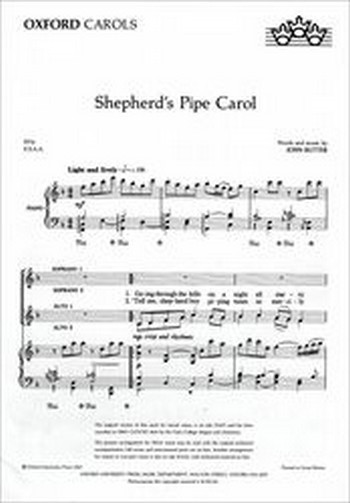 Shepherd's Pipe Carol  for female chorus and piano  score