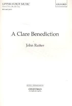A clare Benediction for  female chorus and piano  score (en)