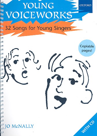 Young Voiceworks vol.1 (+CD) for&nbsp;&nbsp;young singers and piano&nbsp;&nbsp;score (copiable pages)