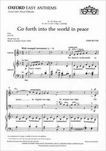 Go forth into the World in Peace  for mixed chorus and organ  score