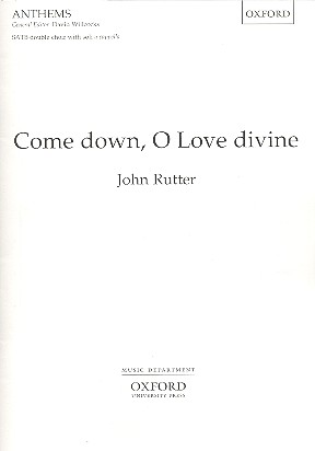 Come down, O Love divine  for mixed double choir with soli a cappella  score