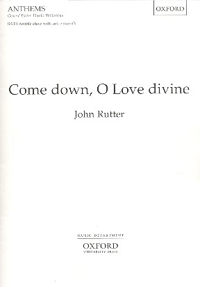 Come down, O Love divine  for mixed double choir with soli a cappella  score