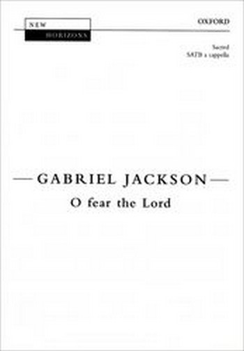Jackson, Gabriel&nbsp;&nbsp;O fear the Lord&nbsp;&nbsp;
