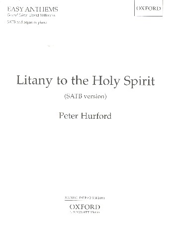 Litany to the Holy Spirit&nbsp;&nbsp;for mixed chorus and organ (piano)&nbsp;&nbsp;score