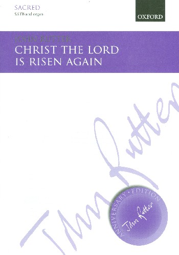 Christ the Lord is risen again  for mixed chorus and organ  score