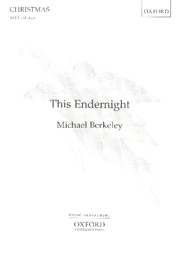 This Endernight  for mixed chorus and organ  score