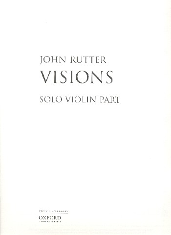 Visions  for upper-voice chorus, violin, harp and strings (organ)  violin