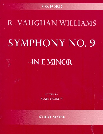 Symphony in e Minor no.9&nbsp;&nbsp;for orchestra&nbsp;&nbsp;study score