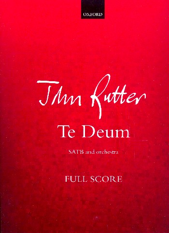 Te deum  for mixed chorus and small orchestra  score