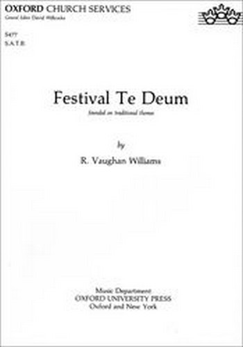 Vaughan Williams, Ralph&nbsp;&nbsp;Festival Te Deum&nbsp;&nbsp;